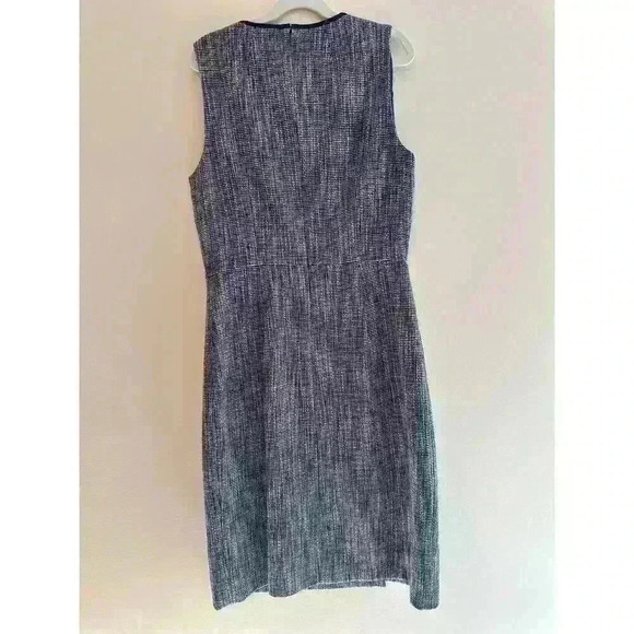 NWT J. Crew Suiting Navy Blue Tweed Double Breasted Dress Size 0 - Picture 2 of 7